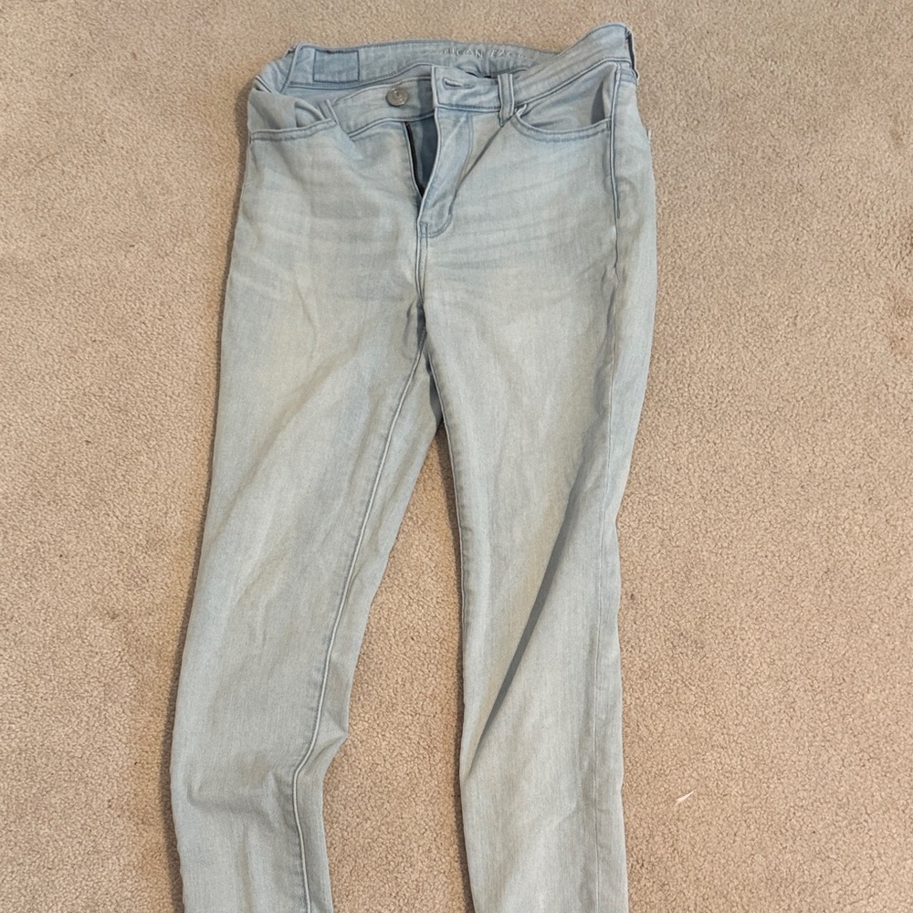 American Eagle Women's Light Blue Skinny Jeans